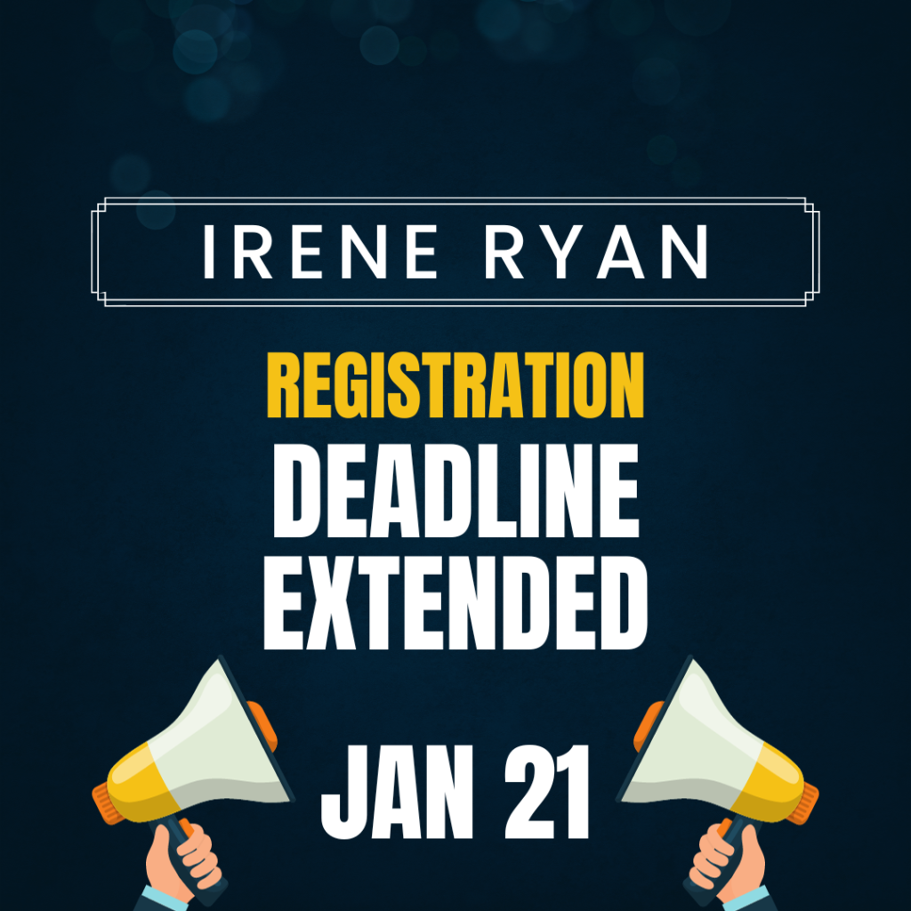 Irene Ryan Registration Deadline Extended to Jan 21