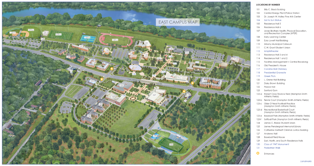 East Campus Map