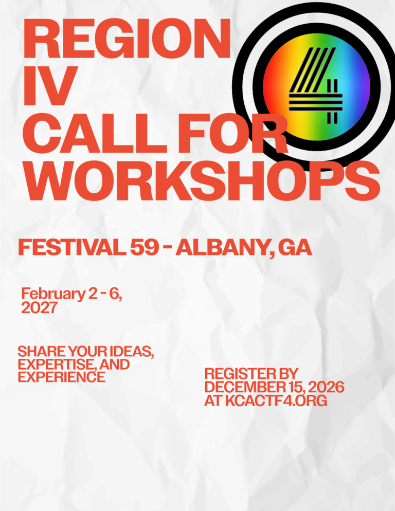 Region IV Calls for Workshops for Festival 59 in Albany, GA - Apply Below